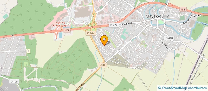 localisation de l'entreprise SCI HENRI DUNAN  CLAYE-SOUILLY