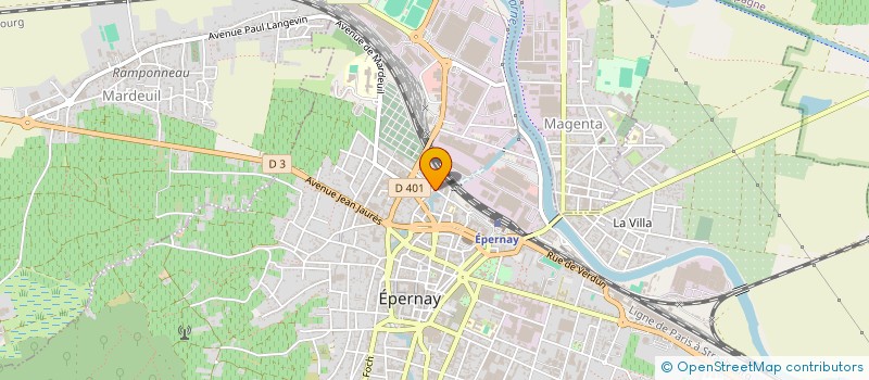 localisation de l'entreprise SCI HENRI DUNANT  EPERNAY