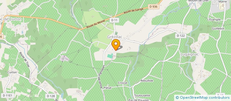 localisation de l'entreprise SCI HENRI FERET  GREZILLAC