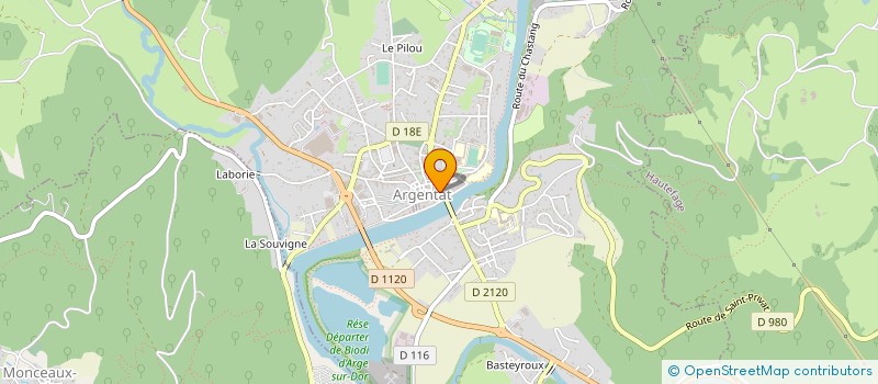 localisation de l'entreprise SCI HENRI IV à ARGENTAT-SUR-DORDOGNE
