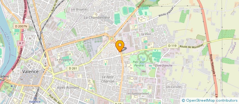 localisation de l'entreprise SCI HENRI IV PERONY à VALENCE