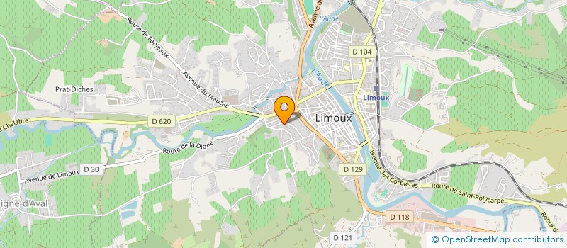 localisation de l'entreprise SCI HENRI MARTIN  LIMOUX