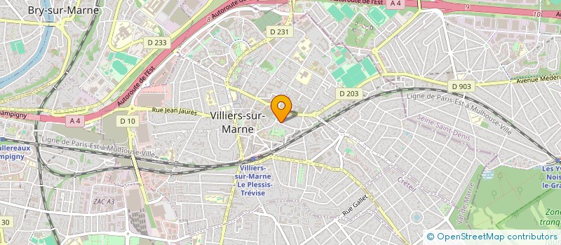 localisation de l'entreprise SCI HENRI MARTIN  VILLIERS-SUR-MARNE