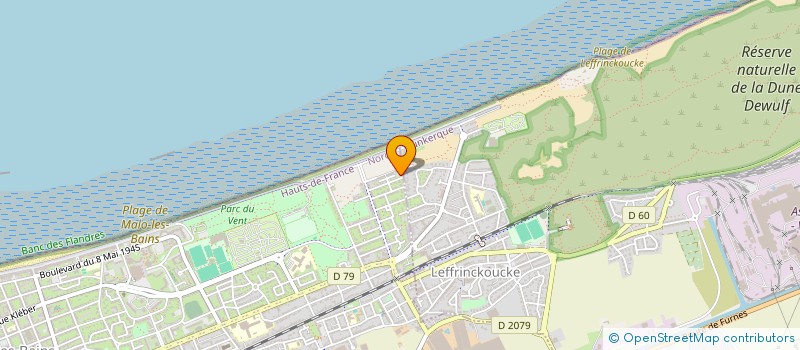 localisation de l'entreprise SCI HENRI TERQUEM à DUNKERQUE