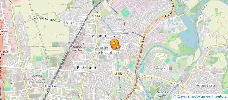 localisation de l'entreprise SCI HENRIE  BISCHHEIM