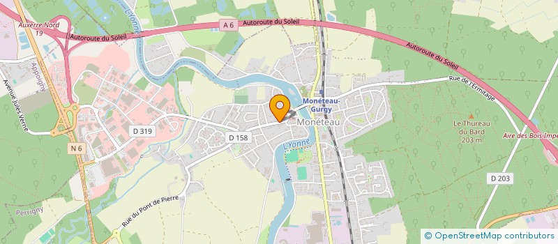 localisation de l'entreprise SCI HENRIET REGNAULT à MONETEAU