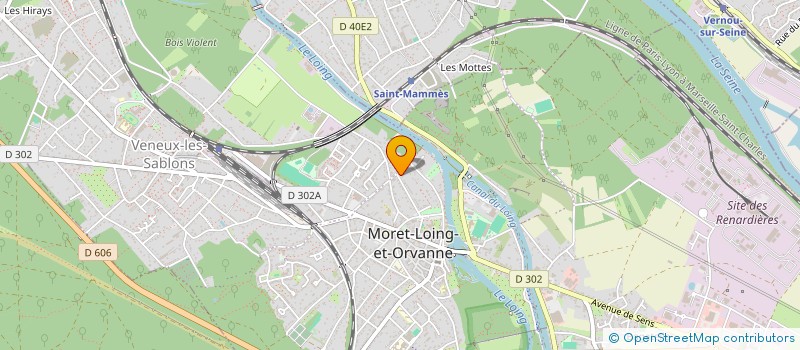 localisation de l'entreprise SCI HENRION  MORET-LOING-ET-ORVANNE