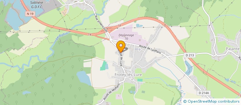 localisation de l'entreprise SCI HENRIOT à BOUHANS-LES-LURE