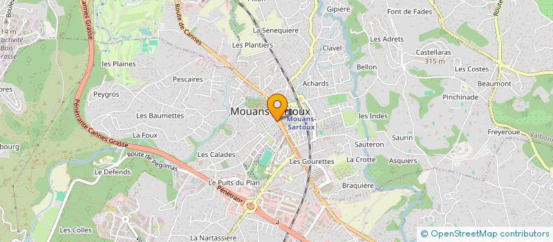 localisation de l'entreprise SCI HENRIQUES ELODIE ET JULIEN  MOUANS-SARTOUX