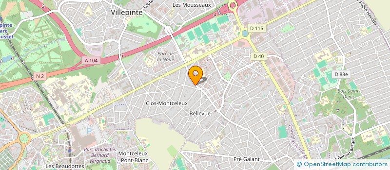 localisation de l'entreprise SCI HENRY à VILLEPINTE