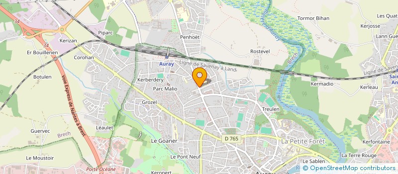localisation de l'entreprise SCI HENRY à AURAY