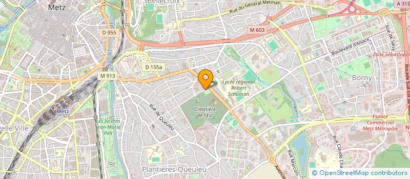 localisation de l'entreprise SCI HENRY  METZ