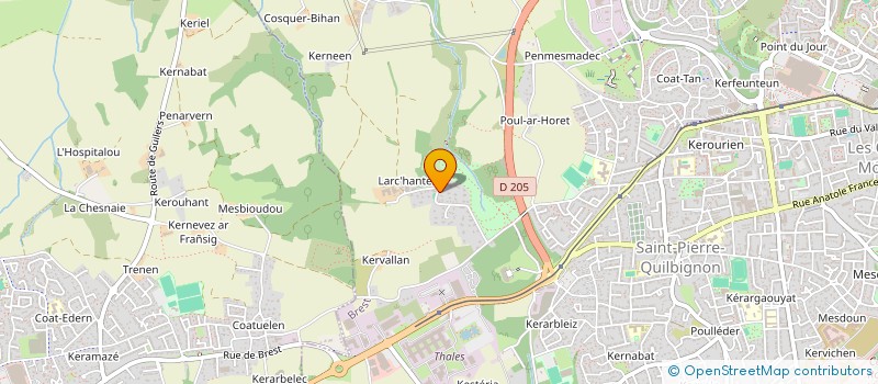 localisation de l'entreprise SCI HENRY à BREST