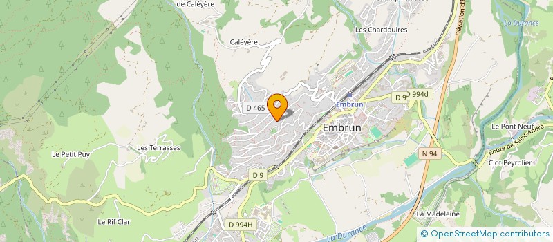 localisation de l'entreprise SCI HENRY  EMBRUN