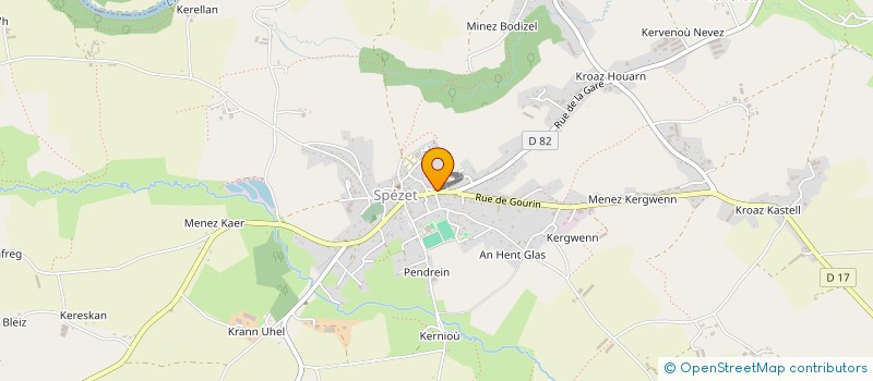 localisation de l'entreprise SCI HENRY FDS  SPEZET