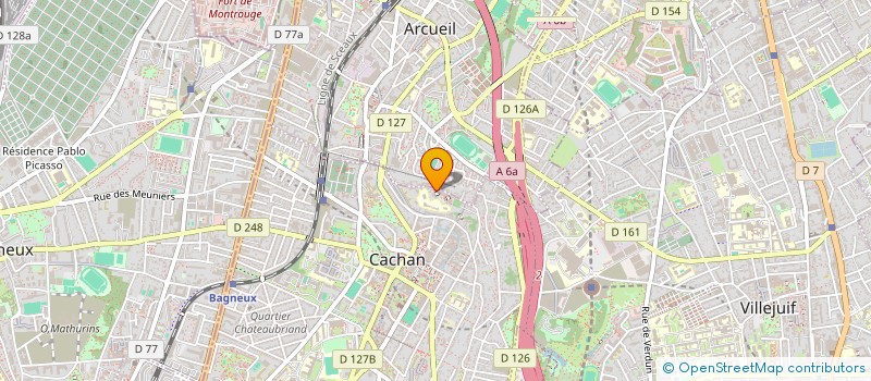 localisation de l'entreprise SCI HENRY MARVY  CACHAN