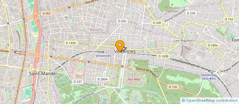 localisation de l'entreprise SCI HENRY MOLL à VINCENNES