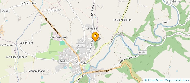 localisation de l'entreprise SCI HENRYANNE  GAVRAY-SUR-SIENNE