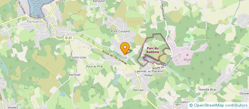 localisation de l'entreprise SCI HENT AR MAEN HIR  PLEUMEUR-BODOU