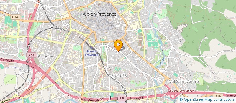 localisation de l'entreprise SCI HENTAVIM à AIX-EN-PROVENCE