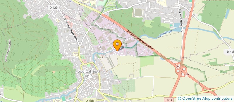 localisation de l'entreprise SCI HENTZEL-ANSEL  SOULTZ-HAUT-RHIN