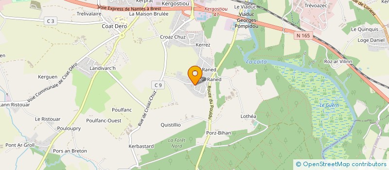 localisation de l'entreprise SCI HEOL à QUIMPERLE
