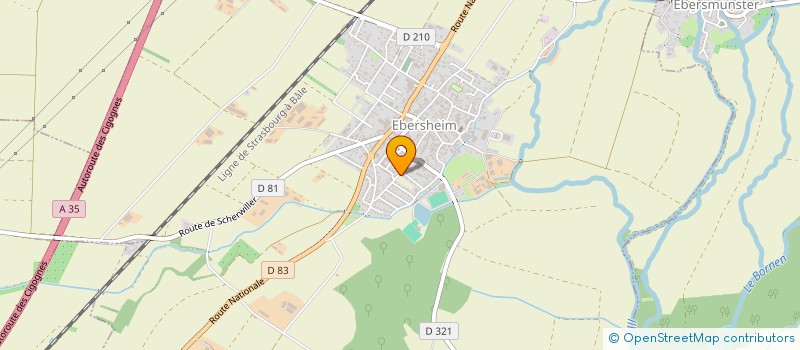 localisation de l'entreprise SCI HEPHAISTOS  EBERSHEIM