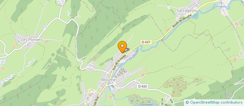 localisation de l'entreprise SCI HEPI  MOUTHE