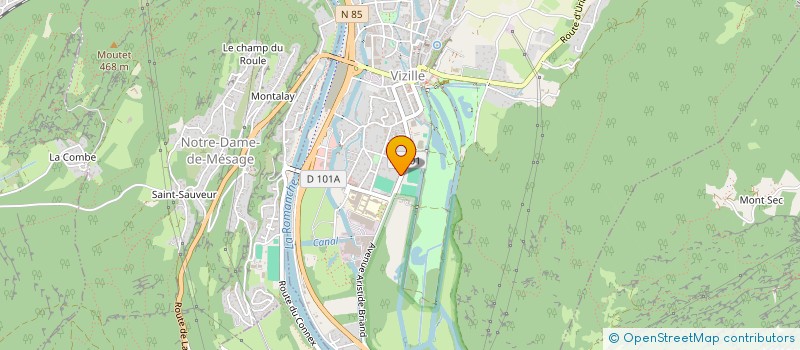 localisation de l'entreprise SCI HEPOPE  VIZILLE