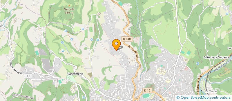 localisation de l'entreprise SCI HEQUET  FIGEAC