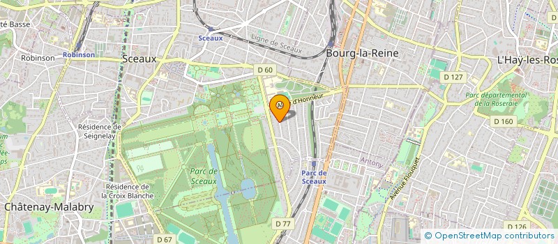 localisation de l'entreprise SCI HER-SR à SCEAUX