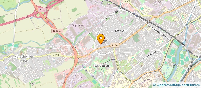 localisation de l'entreprise SCI HERA  MULHOUSE