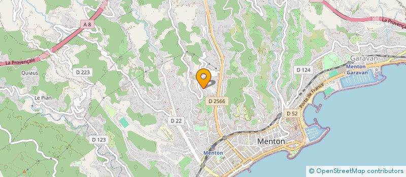 localisation de l'entreprise SCI HERA  MENTON
