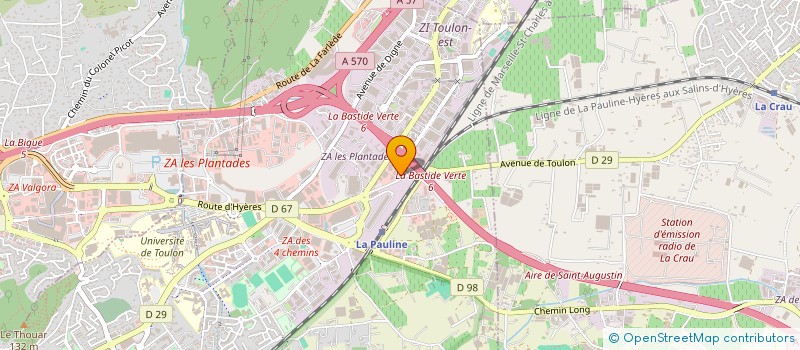 localisation de l'entreprise SCI HERA  LA GARDE