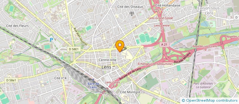 localisation de l'entreprise SCI HERACLES  LENS