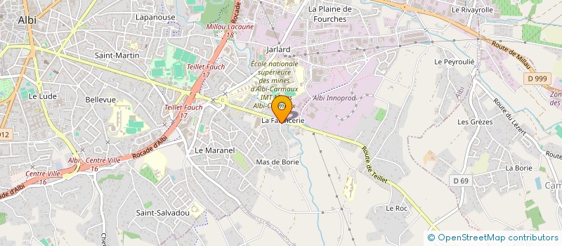 localisation de l'entreprise SCI HERACLES à ALBI