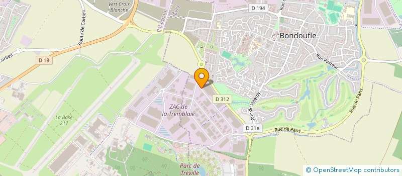 localisation de l'entreprise SCI HERALP à BONDOUFLE