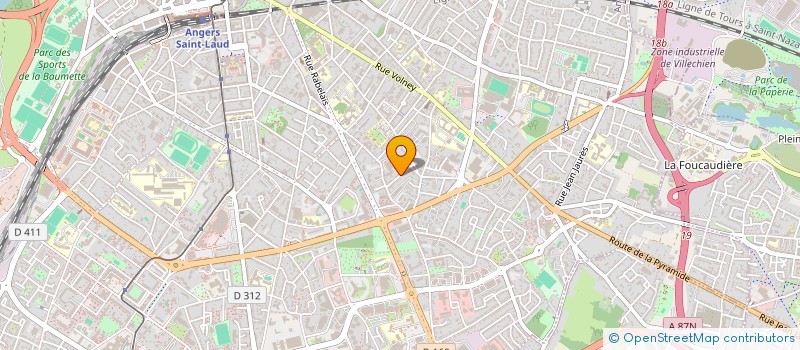 localisation de l'entreprise SCI HERASE à ANGERS