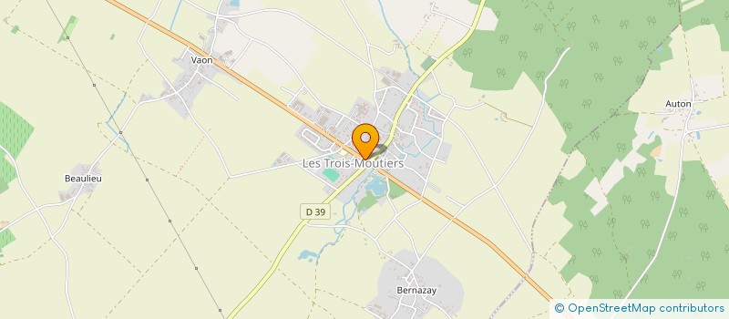 localisation de l'entreprise SCI HERBAULT à LES TROIS-MOUTIERS