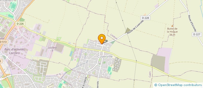 localisation de l'entreprise SCI HERBE  CUVERVILLE
