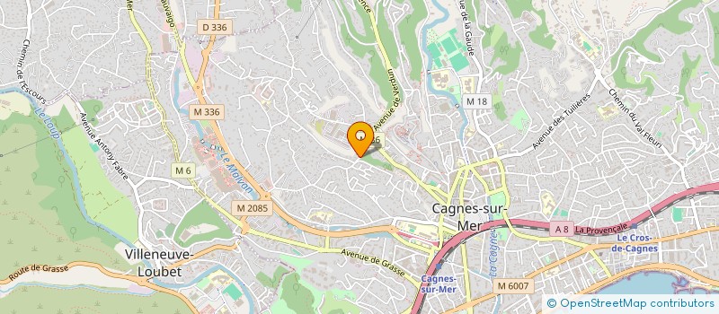 localisation de l'entreprise SCI HERBEN à CAGNES-SUR-MER