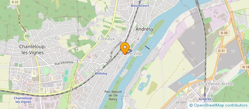 localisation de l'entreprise SCI HERBILLE IMMOBILIER  ANDRESY