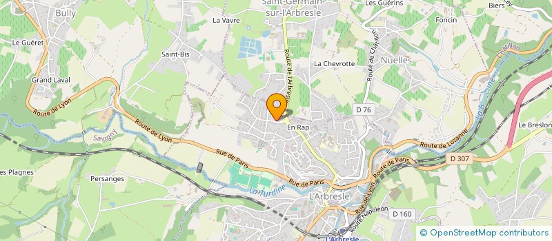 localisation de l'entreprise SCI HERBIMO  L'ARBRESLE