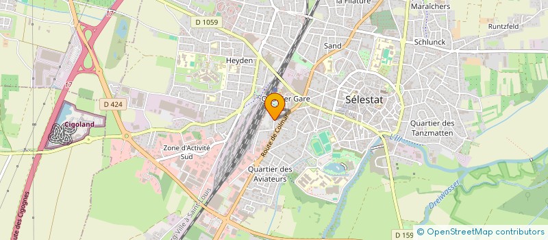 localisation de l'entreprise SCI HERBOR  SELESTAT