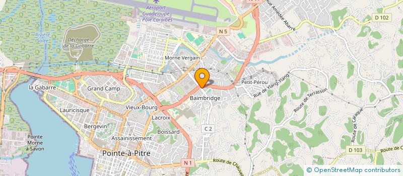 localisation de l'entreprise SCI HERBUS à LES ABYMES