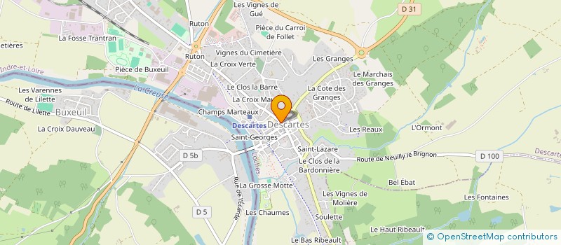 localisation de l'entreprise SCI HERBUVAUX  DESCARTES