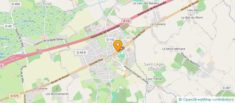 localisation de l'entreprise SCI HERDEN à DOZULE
