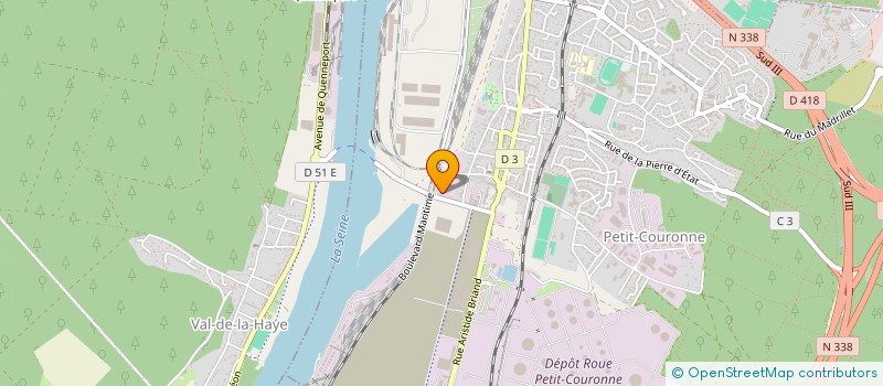 localisation de l'entreprise SCI HEREL  PETIT-COURONNE