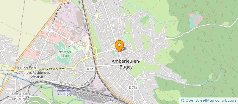 localisation de l'entreprise SCI HERESOF  AMBERIEU-EN-BUGEY