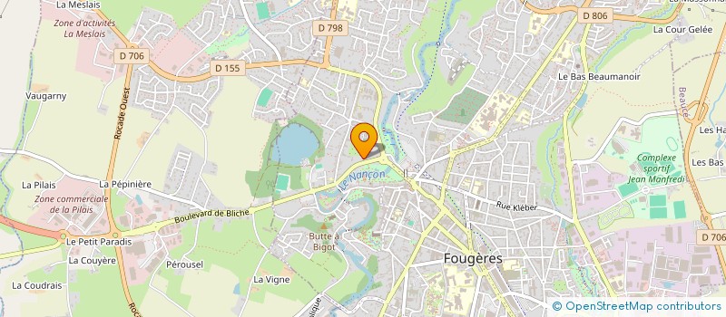 localisation de l'entreprise SCI HERGAV  FOUGERES